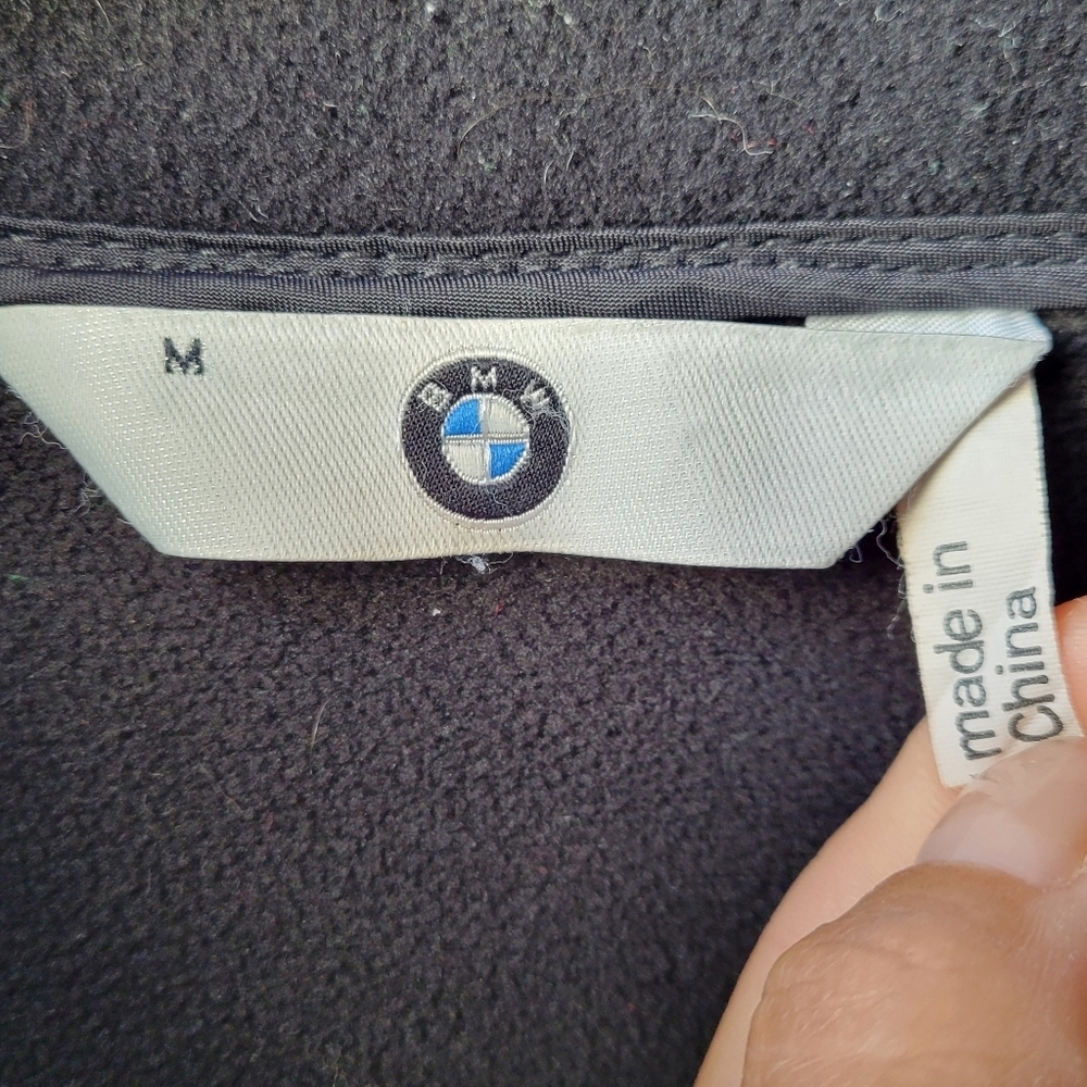 BMW Motorrad Hooded Jacket Sweatshirt Size Medium Men's Full-zip Stand Up Collar - Picture 8 of 13